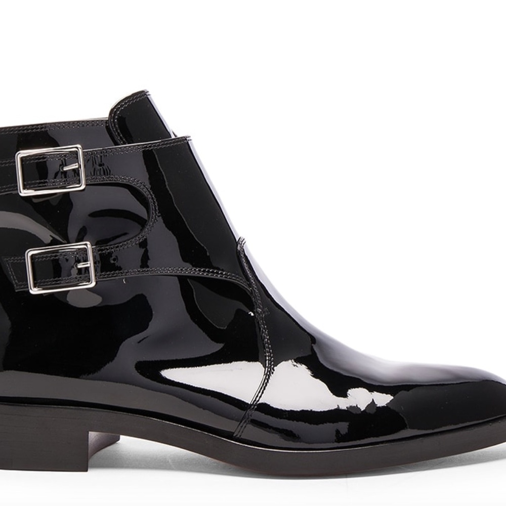 Gianvito Rossi Double Buckle Strap Booties 40.5
